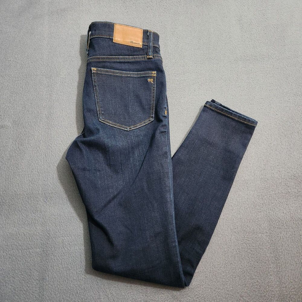 Madewell Women 27 Larkspur Dark Wash 9" High Rise Skinny Jeans